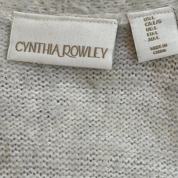 CYNTHIA ROWLEY Women's Animal Print Cardigan/Sweater Size L NWOT - Picture 6 of 7
